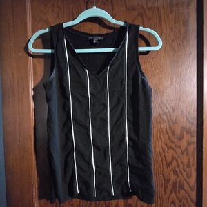The Limited Black Tank Top with White Accents